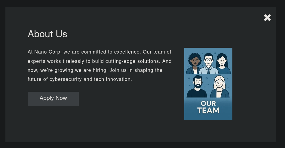 About us Apply Now